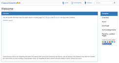 Desktop Screenshot of cancer-genetics.org