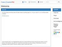 Tablet Screenshot of cancer-genetics.org